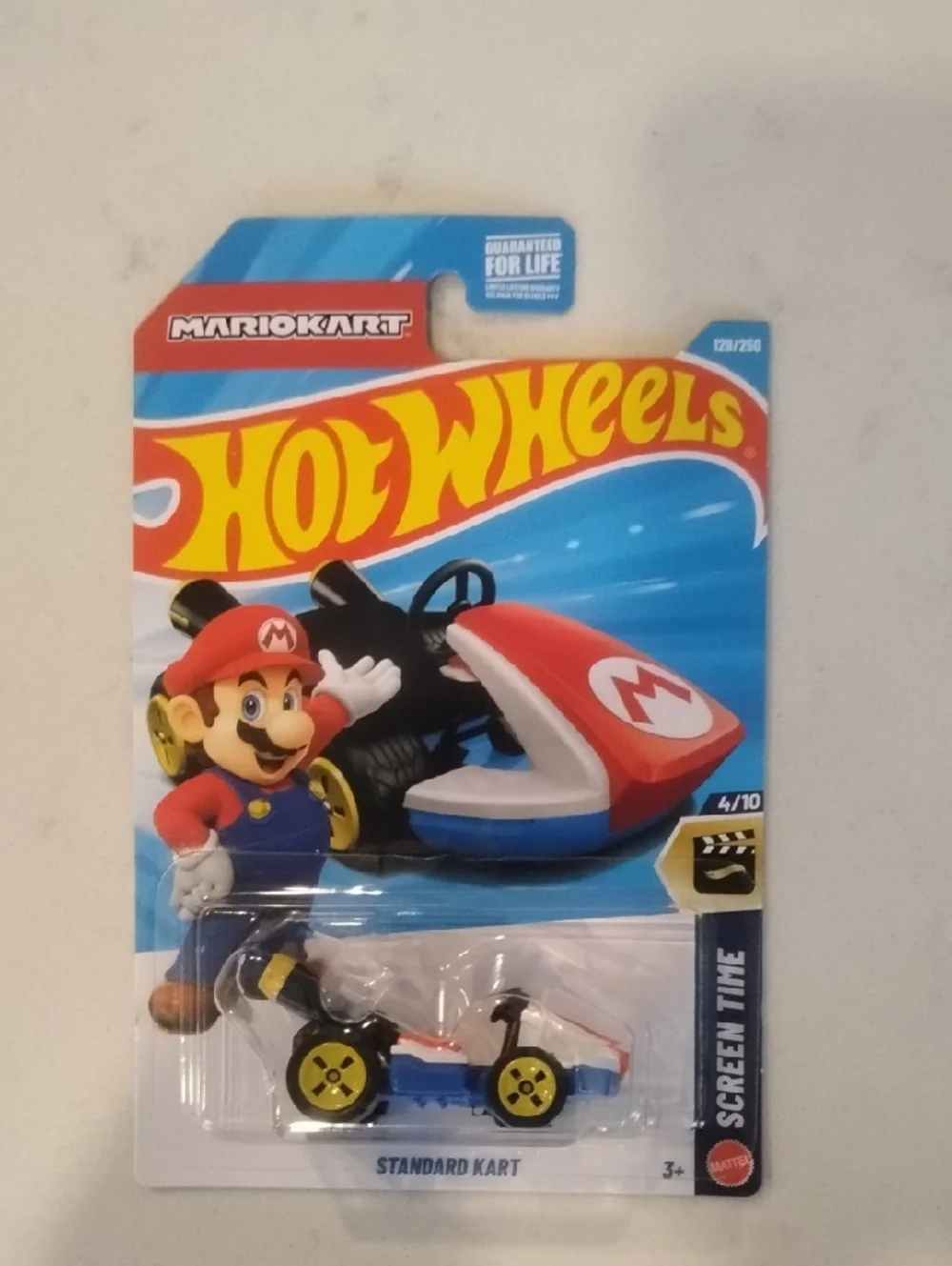 Mattel Hot Wheels Mario Kart Standard Kart - Red, Blue & Yellow